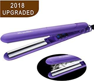 Steam Hair Straightener Flat Iron Professional Ceramic Tourmaline Ionic Auto Shut Off