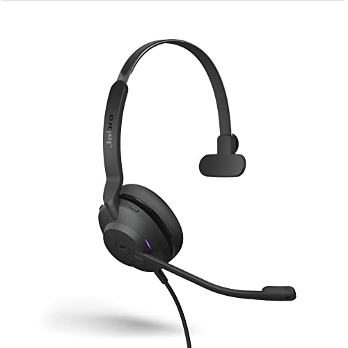 Image of Jabra Evolve2 30 SE Wired Mono Noise Cancelling Headset - Features 2-Microphone Call Technology and USB-C Cable - MS Teams Certified, Works with All Other Platforms - Black