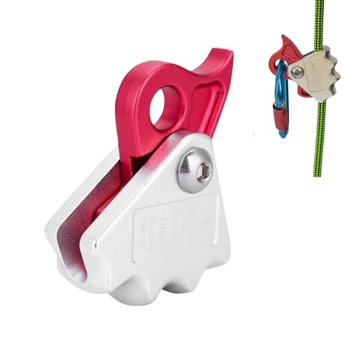 Hominas Kletter Stopper, 15 KN Selbstbremsendes Abseilgerät Seilbremse Kletterausrüstung für 9-12 mm Seil