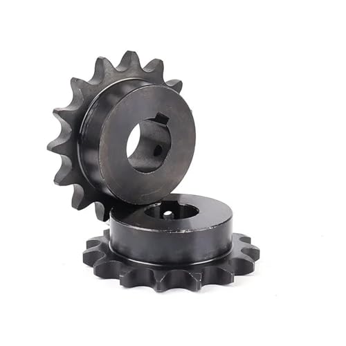 Rueda de chaveta y engranaje de cadena 04C de acero con 40 dientes para eje de 18mm 3