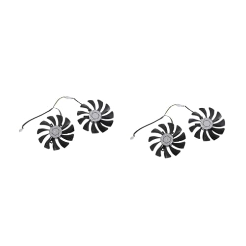 OSALADI 2 Pairs Durable Plastic Video Cooling Fan for Graphics Card Replacement Easy Installation High Performance Sturdy Design Efficient Cooling