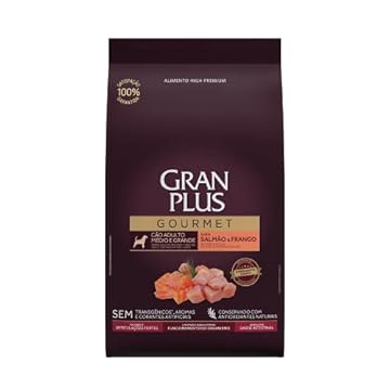 Granplus Ração Granplus Gourmet Para Cães Adultos De Porte Medio E Grande Sabor Salmao E Frango Affinity 10 1Kg