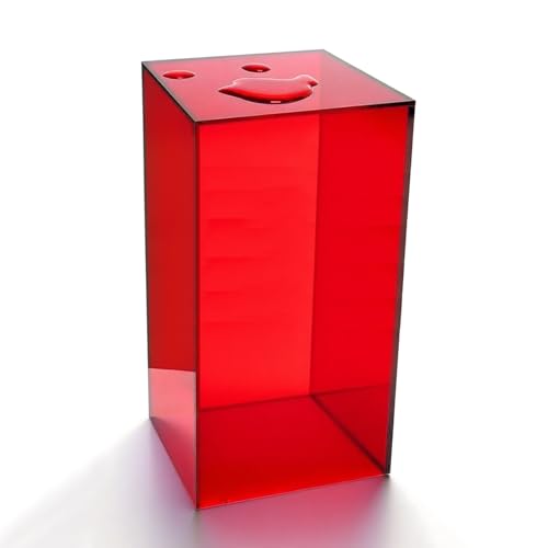 Vitrina cúbica de acrílico transparente