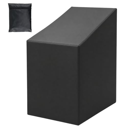 JTNero Housses de Chaises de Jardin Exterieur Imperméable Oxford 210D Noir