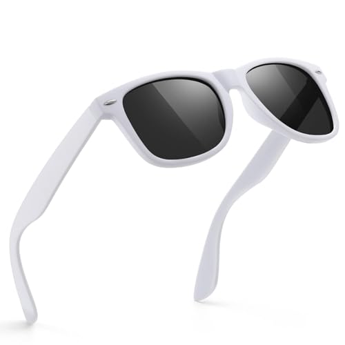 Image of FEIDUSUN Sunglasses Men Polarized Sunglasses for Mens and Womens,Black Retro Sun Glasses Driving Fishing UV Protection