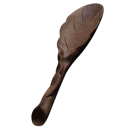 Cabilock Decorative Tea Spoon Handmade Carved Tea Scoop Accessories