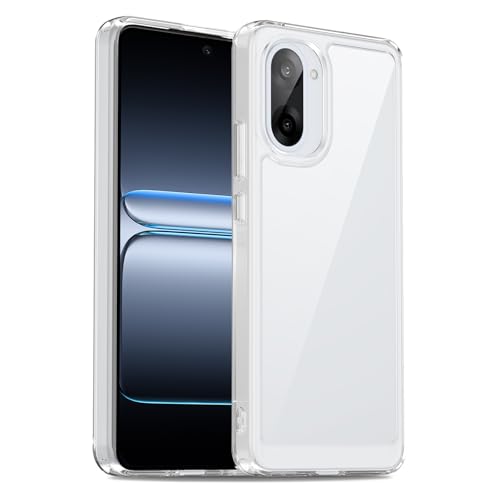 Liisooka Coque pour OnePlus Nord CE5 5G, Housse de Protection Antichoc, Anti-Jaunissemente, Anti-Rayures, Case Arrière Rigide en PC, Étui TPU Ultra-Mince, Transparente