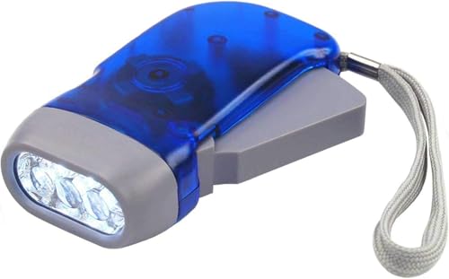 3-Pack LED Dynamo Hand-Crank Torch