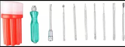 EASTMAN E-2101A Screw Driver Kit With Tester 8Pcs Screwdriver Bit Set (Pack of 8)