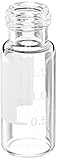 KIMBLE 331232sw Borosilikat Glas klar niederdruckflüssigkeitschromatographie Autosampler Flakon OHNE Schließungen, 9–425 Gewinde Finish und Markieren Spot (Fall 2000 Stück)