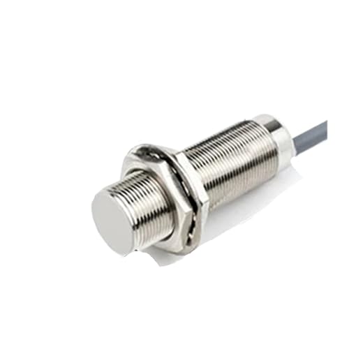 Sensor de proximidad M18 DM18-05U-B con tres cables cilíndricos y salida PNP NO de metal