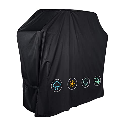 Mutsitaz Funda Protectora para Barbacoa de Gas, Resistente a la Lluvia, Resistente al desgarro, Resistente al Agua y al Polvo, con Correas Autoadhesivas y Bolsa de Almacenamiento (105 x 49 x 102 cm)