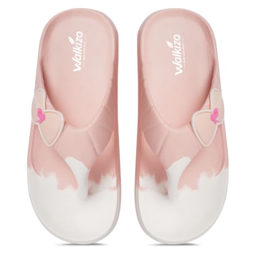 Image of Women's Soft EVA Flip | Peach & White