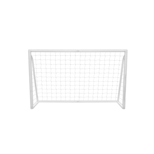 Fußballtor Goal Allwetter Fußballtraining PVC Geknotetes Netz für Garten Park Outdoor Mobil, Leicht zu tragen & aufzubauen mit Klicksystem 5 Schusslöchern Torwand Spanngurten & Tragetasche 1,8 x 1,2m