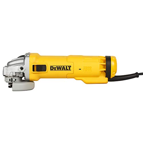 Image of DEWALT DWE8300S 1010W 100mm Heavy Duty Small Angle Grinder (Black & Yellow)
