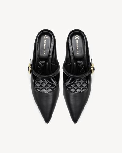 Image of NEWBELLA Women's Pointed Toe Heeled Mules