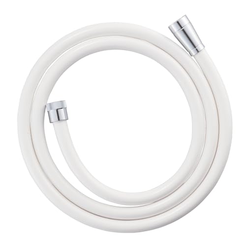 SANEI(サンエイ) シャワーホース マットホワイト ほとんどのメーカー対応 水栓側・シャワー側アダプター付 1.8m G1/2 PS30-86TXB18-MW2日本製