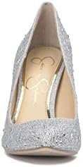 Jessica Simpson Women's Pembe Embellished Classic Pump, Silver, 11 | Image 1