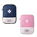 Fenglin-joy Mini Borsa di Pronto Soccorso, 2 Stück Borsa Medica Portatile Porta Farmaci da Viaggio für Home, Office, Reisen, Outdoor (Rosa, Blau) immagine