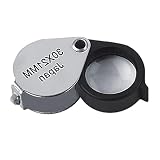 La potente lente de 30 x 21 mm es perfecta para lupa joyas, plantas, monedas, gemas, anillos de diamante, tarjetas, reparación de relojes, leer impresiones pequeñas, etc.