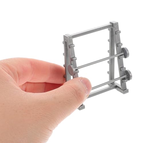 Vaguelly Miniature Gym Equipment Model 1.89 Inch Dollhouse Fitness Accessories DIY Craft Home Gym Decor Mini Workout Decoration