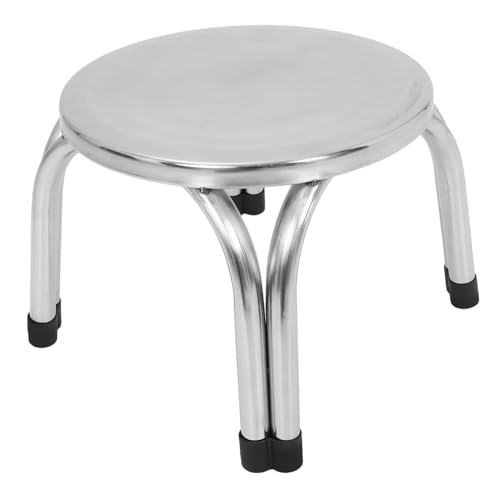 VALICLUD Taburete Redondo de Acero Inoxidable