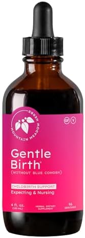Mountain Meadow Herbs Gentle Birth, 4 oz, Contains Labor Inducing Herbs in a Pure Herbal Liquid Extract for Childbirth Support w/o Blue Cohosh - 4oz