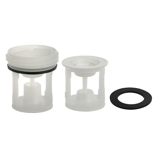 Masterpart Washing Machine Drain Pump Filter Kit White Compatible With Indesit BDE861483XKU, BIWDIL7125UK Washing Machines