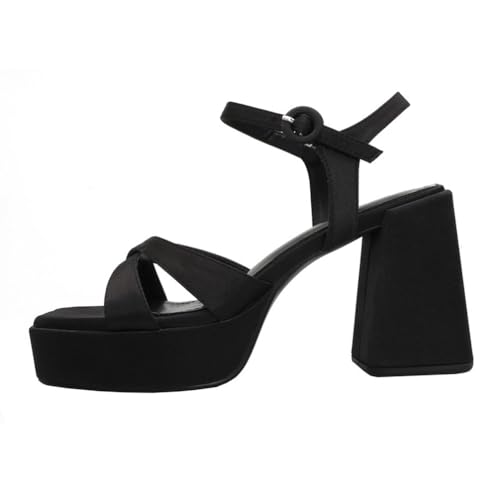 SEINIES] レディース サンダル クロスストラップ 厚底 ストーム