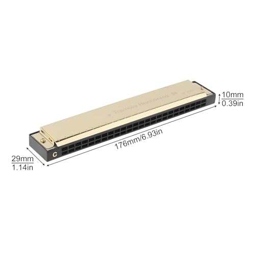 Origlam MIA_80P Harmonica 24 Hole Key Of C, Professional Tremolo Harmonica Mouth Organ Harp thumb #4