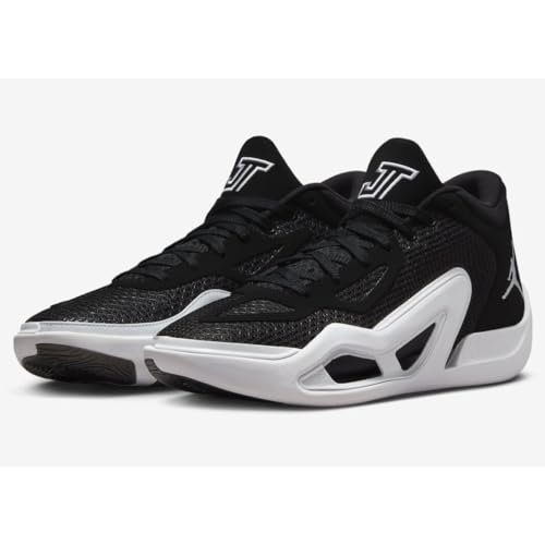 NIKE Jordan Tatum 1 Team Bank Basketball Shoes (FB2863-001, Black/Grey Fog/White) Size 92