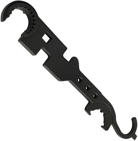 HARFINGTON 19mm L-Shape Tire Lug Wrench – CR-V Steel, Slotted End, Hex Socket, For Spare Tire Removal & Repair