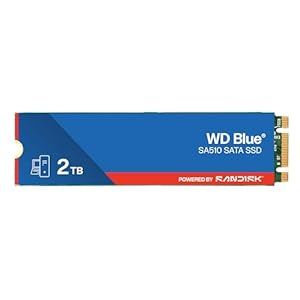 WD Blue SA510 SATA SSD 2 TB M.2 2280 (Lesen bis 560 MB/s, Schreiben bis 520 MB/s, Upgrade für PC/Laptop, dreimonatiges Probeabo von Dropbox Professional, Western Digital SSD Dashboard)