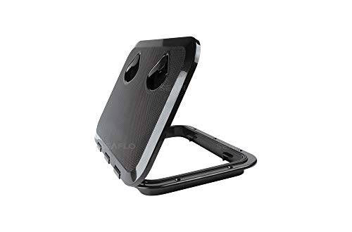 Trappe d'accès marine noire SEAFLO 43,9 x 31,5 cm pour pont de bateau