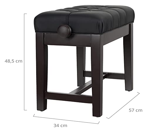 Classic Cantabile Banc de piano modèle X Bois de rose mat - Les Beatles, Paul McCartney, John Lennon, RIngo Starr, George Harrison Classic Cantabile Banc de piano modèle X Bois de rose mat – Image 4