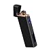 Upgraded Lighter, Electric Lighter USB Rechargeable Dual Arc Lighter Windproof Flameless Plasma Lighter with Battery Indicator for Fire, Cigarette, Pipes (Matte Black)