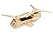 Produktbild Pebaro 830/3 Solar Holzbausatz Militär-Hubschrauber, 3D Puzzle, Modellbausatz, Basteln mit Holz, Holzpuzzle, Bastelset, vorgestanzte Holzplatte, ausbrechen, zusammenstecken, fertig, Geschenkidee