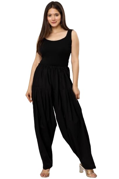 b9 store Woman's Plain Cotton Patiala Pants || Patiala || Patiyala || Patiala Pants || Cotton Patiala Salwar || Free Size (Multicolour)-picture-35
