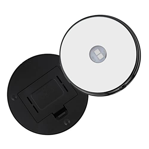 Ausla LED-Sockelständer, 4 Stück, Kunststoff, Siebenfarbige LED, Rund, Buntes Licht, Kristall-Display-Sockel für Glasflaschen, Kristallkunst, Figuren, Heimdekoration