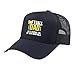 Funny Softball Dad of A Softball Player Father Trucker Hat with Adjustable Mesh Back, Navy Blue