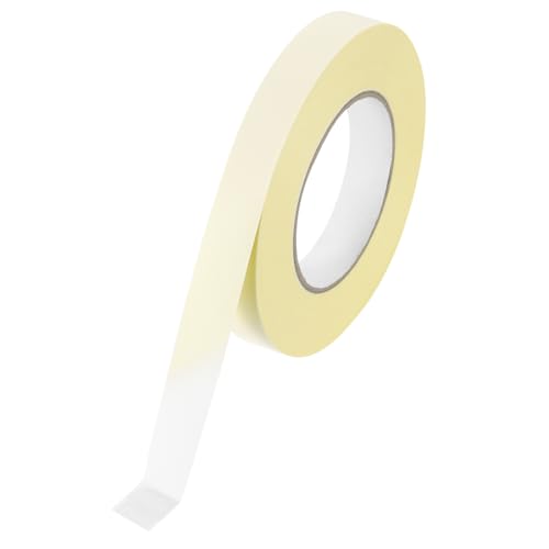 Image of MECCANIXITY Insulating Acetate Cloth Adhesive Tape, 0.8in x 98ft White Electrical Heat Resistant Fabric Tape with Paper for Laptop Electric Automotive Guitar Repair Wire Harness