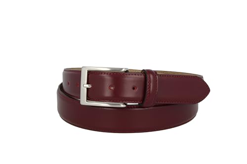 MGM Herren Best Partner Gürtel, Rot (Bordeaux-rot 3), 95 cm