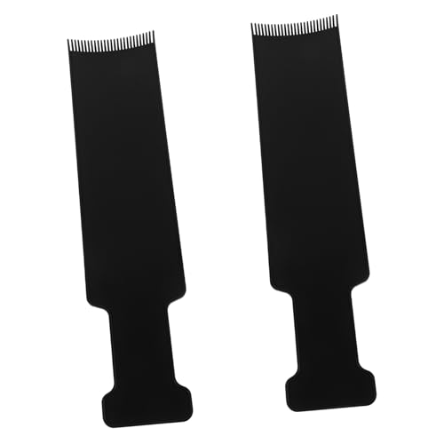 IWOWHERO Ergonomic Hair Board Tools 2pcs Dyeing Comb Set for Diy Hair Coloring Stylist Use