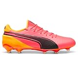 PUMA Mens King Ultimate Tricks Firm GroundAg Soccer Cleats Cleated, Firm Ground - Orange - Size 8.5 M