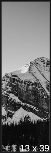 Frame It Easy 13 1/8 x 39 5/8 Satin Black Metal Frame (Ashford) 13.1x39.6 inches