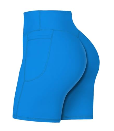 Image of Sunzel No Front Seam Biker Shorts for Women with Pockets, Yoga Workout Gym Bike Shorts with Tummy Control | 3, 5 Or 8-Inch Inseam, High Waisted, No Front Seam, Side Pockets, Buttery Soft, Compression Fit, Squat Proof, Tummy Control