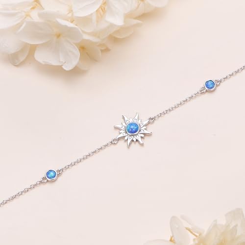 Image of S925 Sterling Silver Anklet for Women Adjustable Plus Foot Ankle Bracelet
