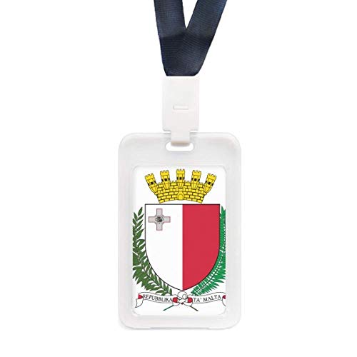 Porte-carte de crédit transparent Malte anti-rayures avec logo national rigide