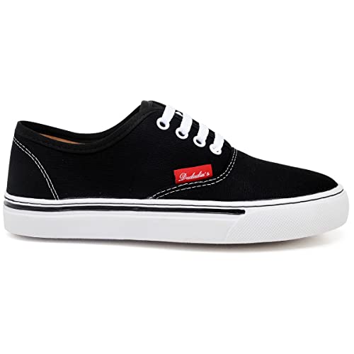 Tenis Feminino Casual Cano Baixo Old School Confort (Preto, 36)