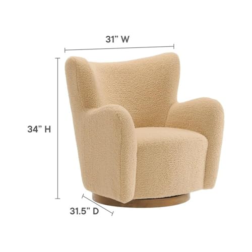 Sillón Plegable Sherpa Marrón Claro miniatura 3